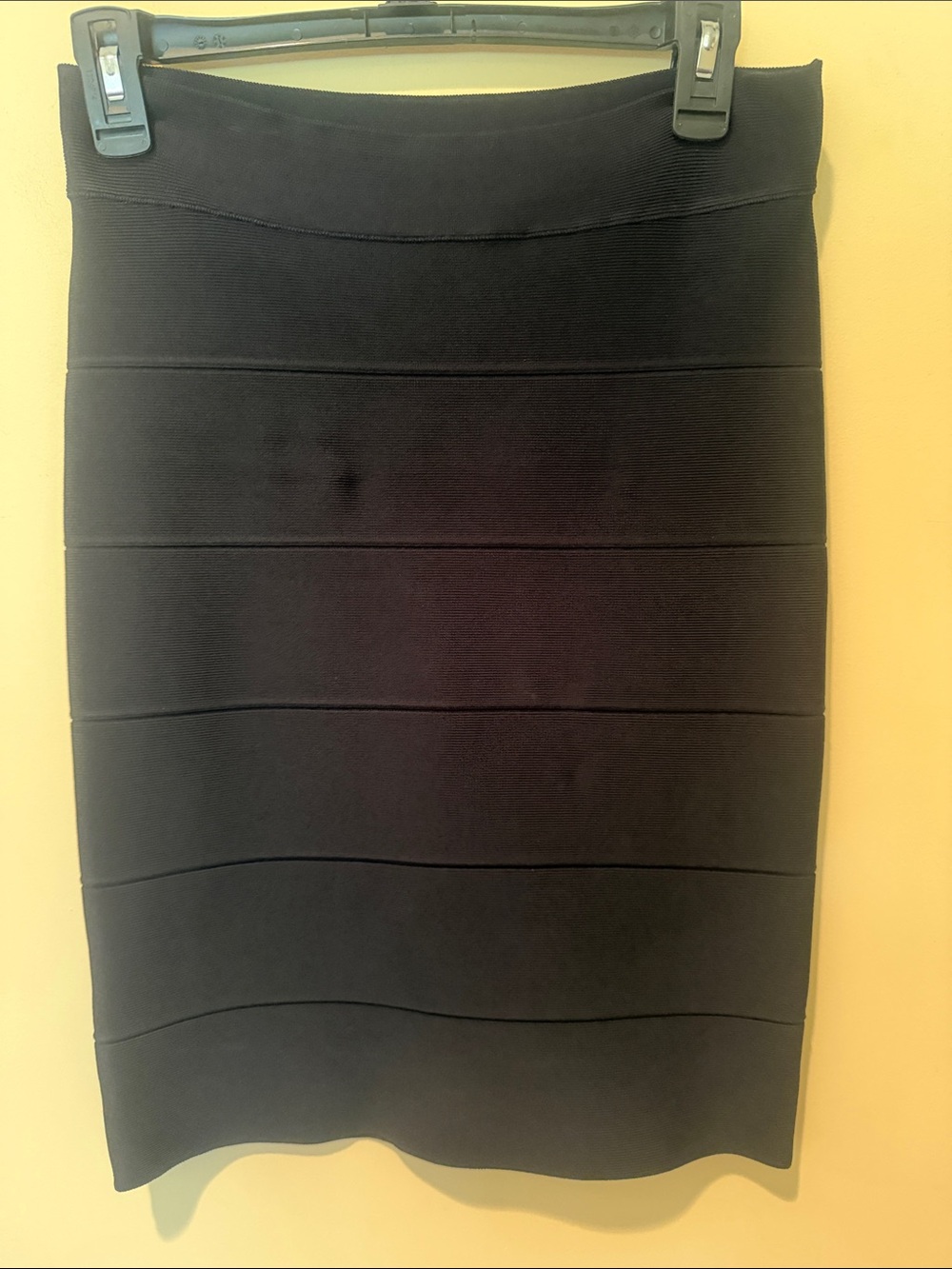 BCBGMaxAzria Black Bandage Pencil Skirt